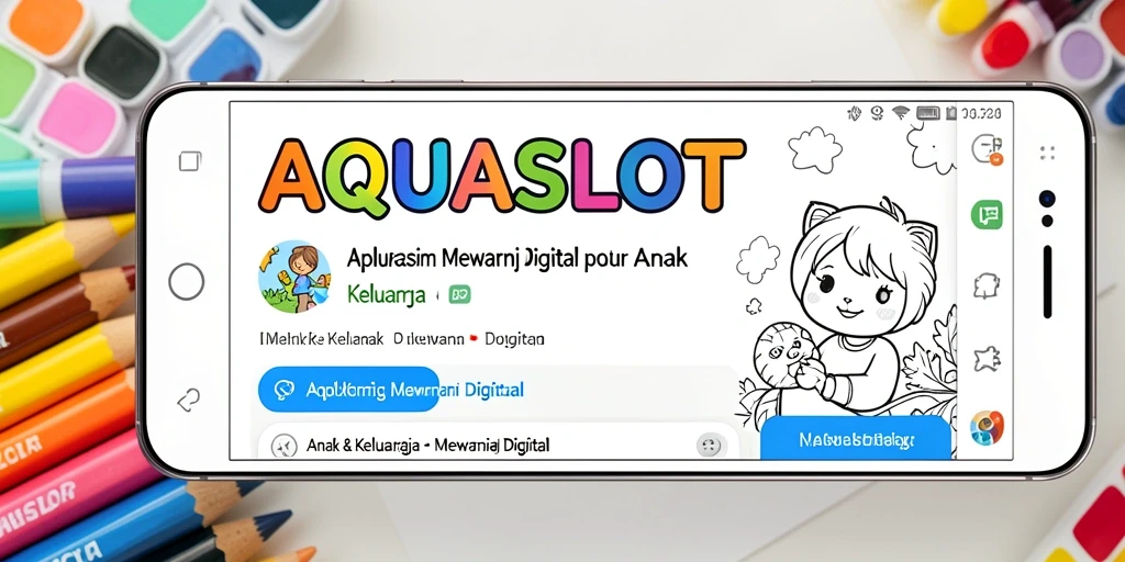 Antarmuka AQUASLOT yang menunjukkan berbagai pilihan warna untuk mewarnai.