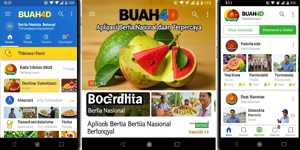 Tampilan antarmuka utama BUAH4D yang modern dan informatif.