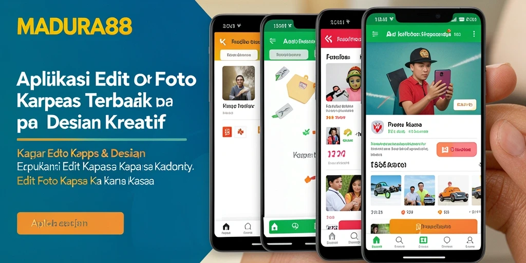 Tampilan antarmuka utama MADURA88 dengan fitur Edit Foto Kertas Kaca yang menarik.