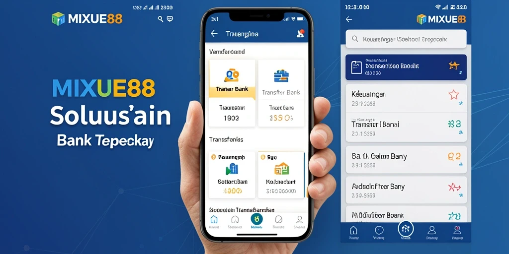 Tampilan antarmuka MIXUE88 yang intuitif dan mudah digunakan untuk transfer bank.