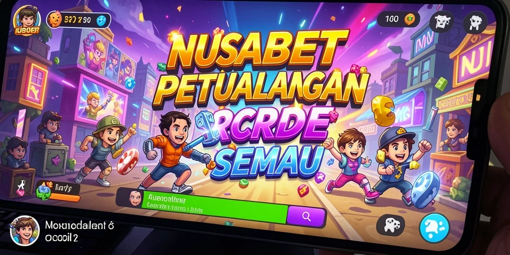 Tampilan antarmuka NUSABET yang dinamis dan menarik.