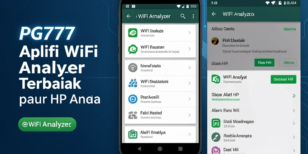 Antarmuka PG777 menampilkan analisis jaringan WiFi secara jelas.