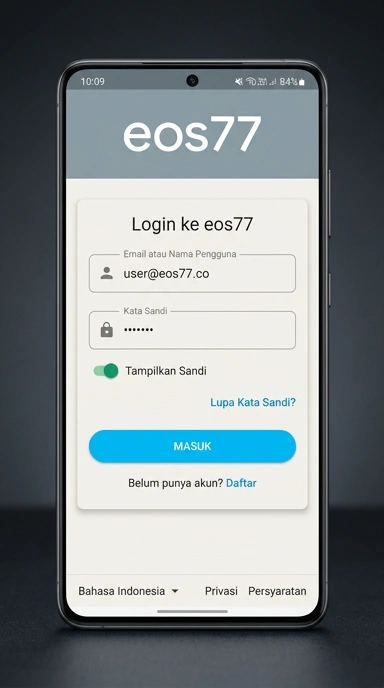 Masuk Akun eos77 untuk Pengguna Android